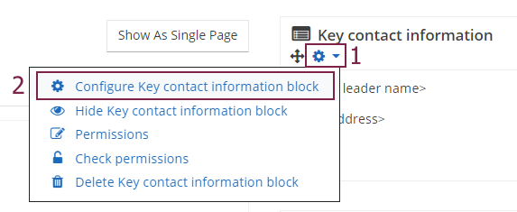 Contact block