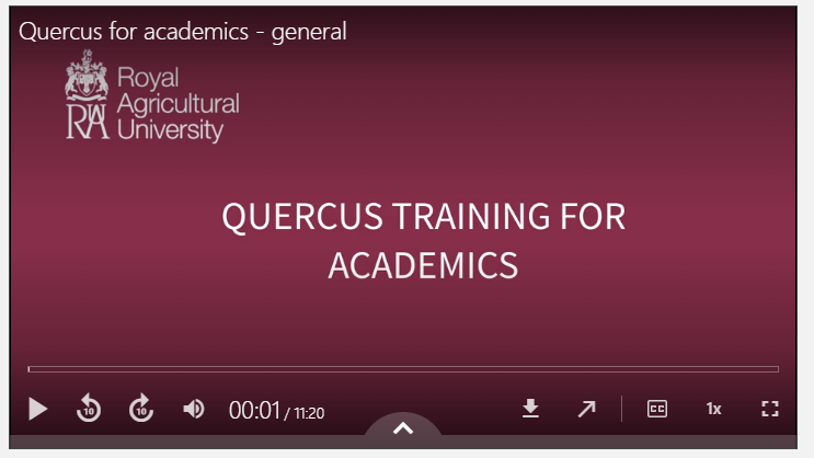 Quercus for academics